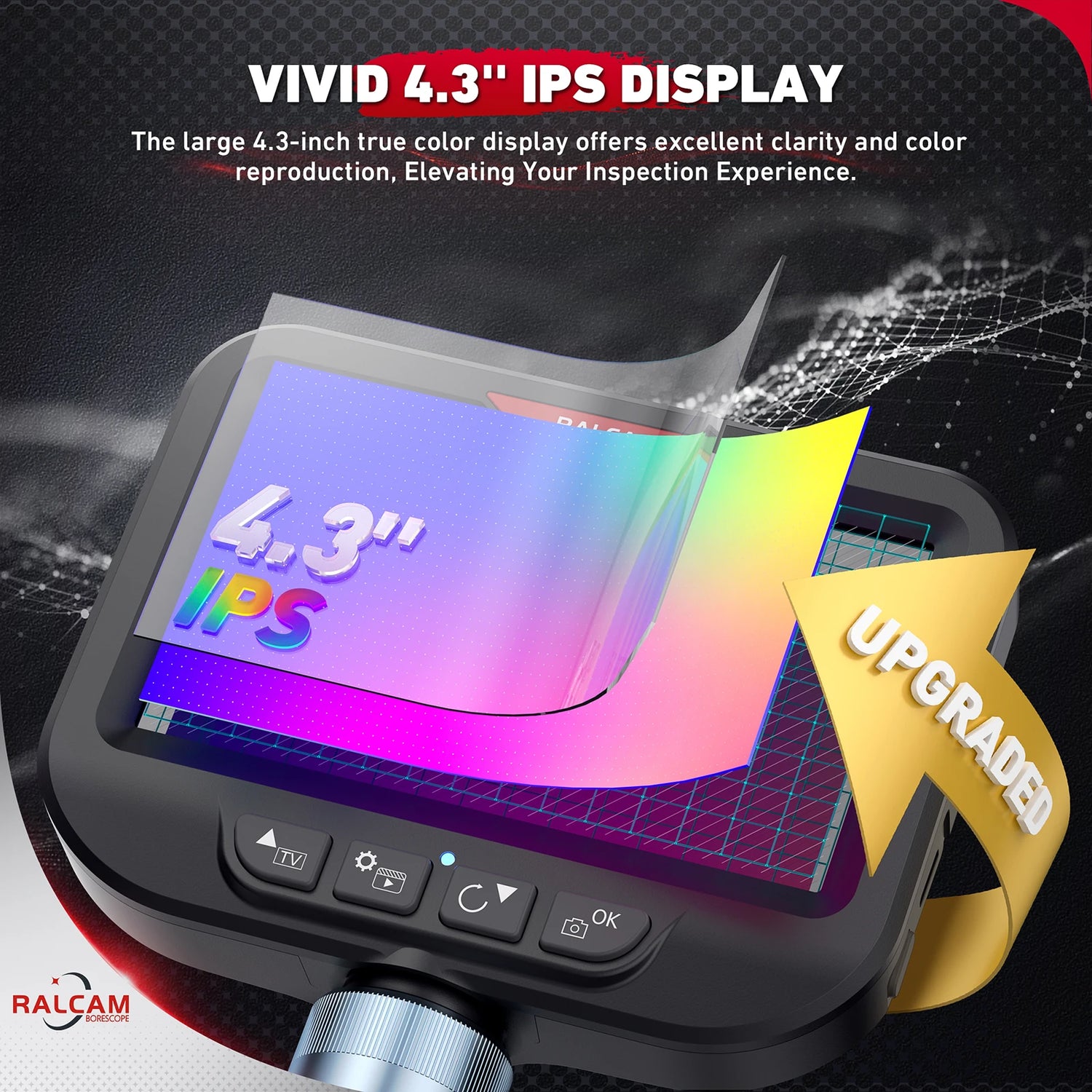 Vivid 4.3" IPS Display