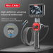 RALCAM high-definition universal industrial endoscope with 1080P HD screen, flexible 360° steering cable, and LED lights